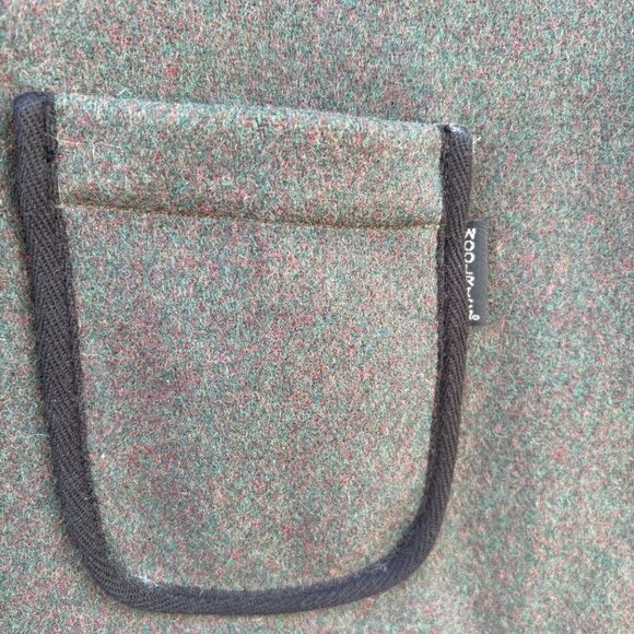 Woolrich Hunting Vest Men's XL Green Black Wool Zip Outdoor Pockets Utility - Picture 3 of 11